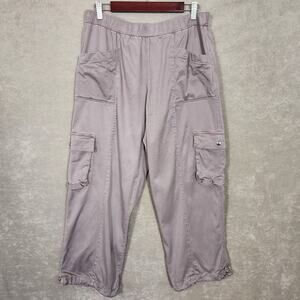 C&C California cargo pants parachute drawstring stretch waist XL outdoor joggers